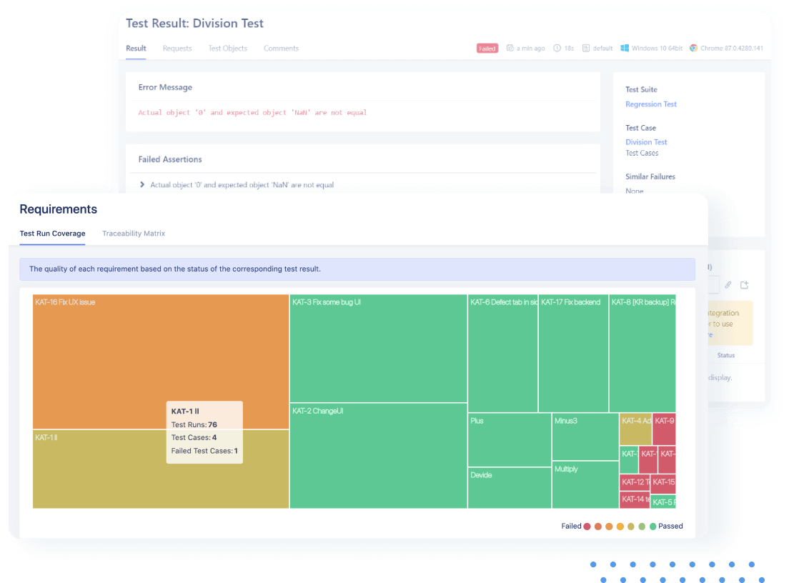 screenshot of Katalon TestOps